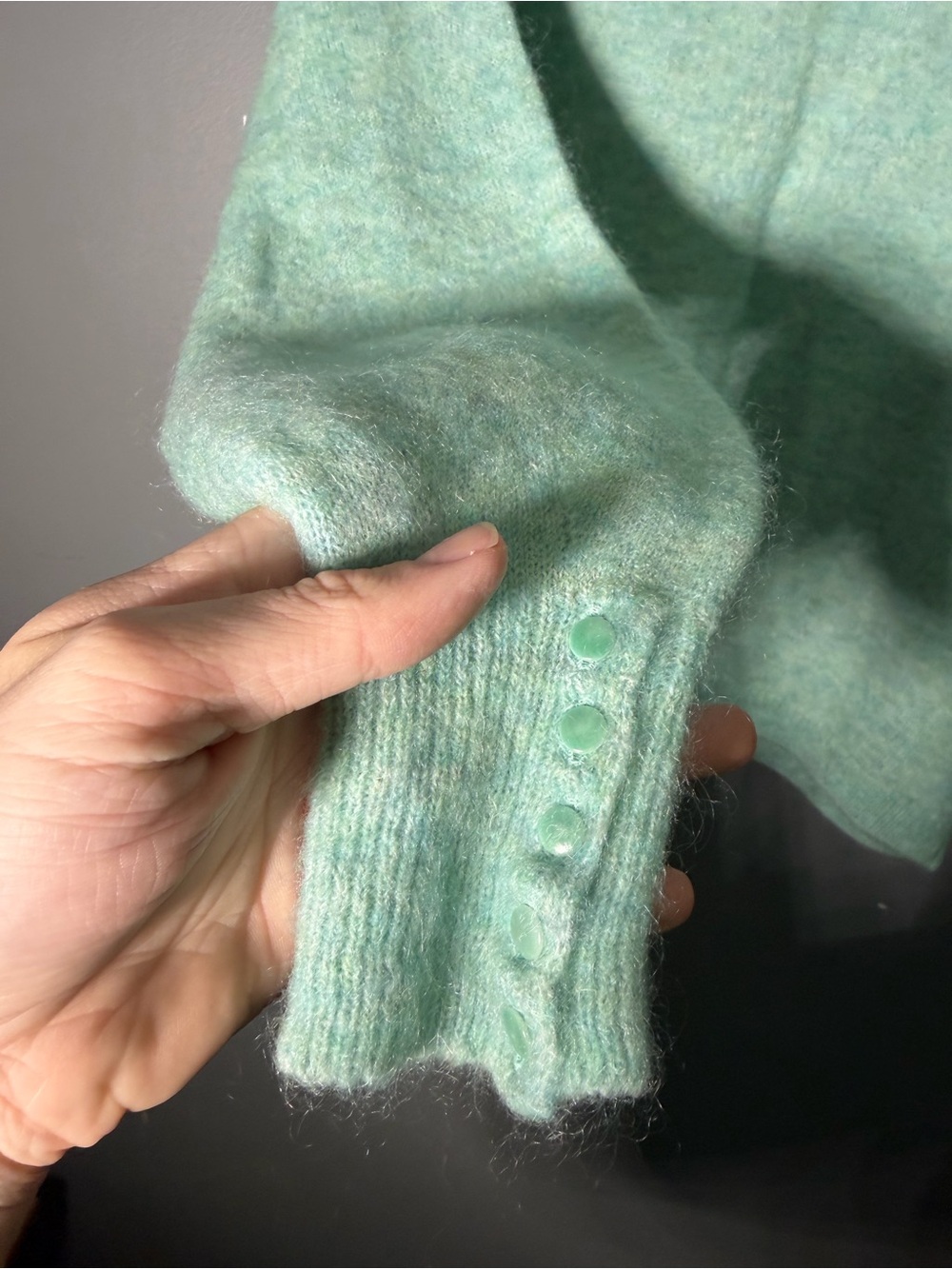 Sezane Louise Jumper in Aqua Size XS - Picture 6 of 6